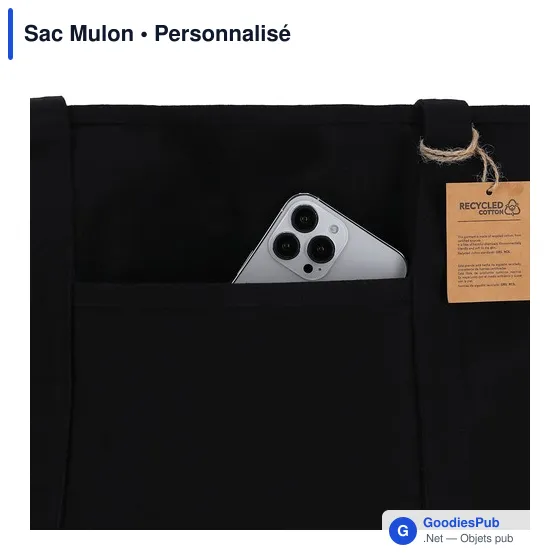 Sac shopping personnalisable Mulon avec logo - Écologique et pratique - Image 6