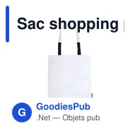 Sac shopping personnalisable en Tyvek® avec logo - Sac Naisa - Miniature 1