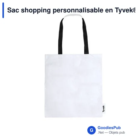 Sac shopping personnalisable en Tyvek® avec logo - Sac Naisa