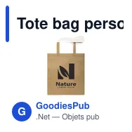 Tote bag personnalisable avec logo pour entreprises - Miniature 3