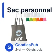 Sac personnalisable en non-tissé 75 g/m² coloré avec logo - Couleurs Classic - Miniature 1