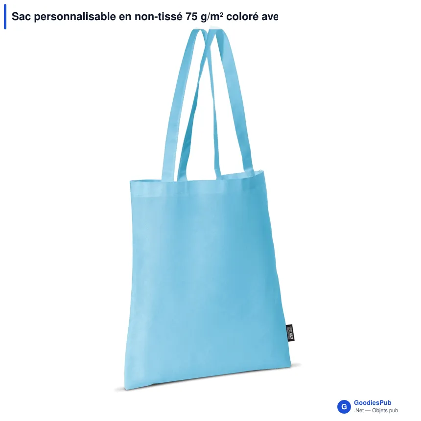 Sac personnalisable en non-tissé 75 g/m² coloré avec logo - Couleurs Classic - Image 12
