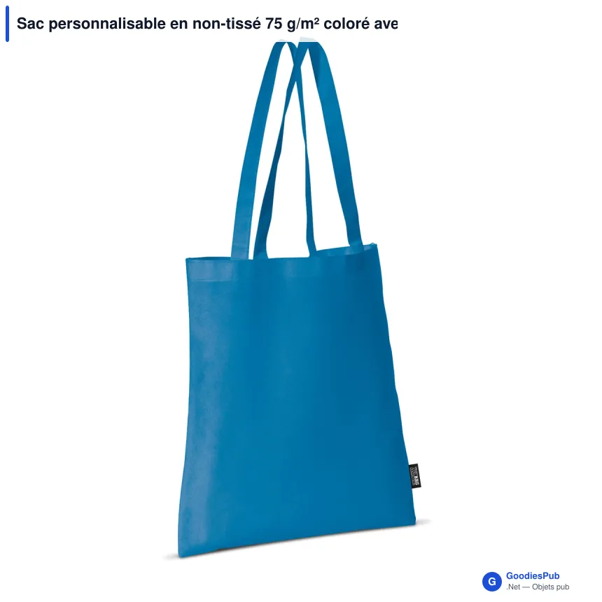 Sac personnalisable en non-tissé 75 g/m² coloré avec logo - Couleurs Classic - Image 6