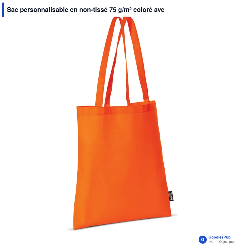 Sac personnalisable en non-tissé 75 g/m² coloré avec logo - Couleurs Classic - Image 7