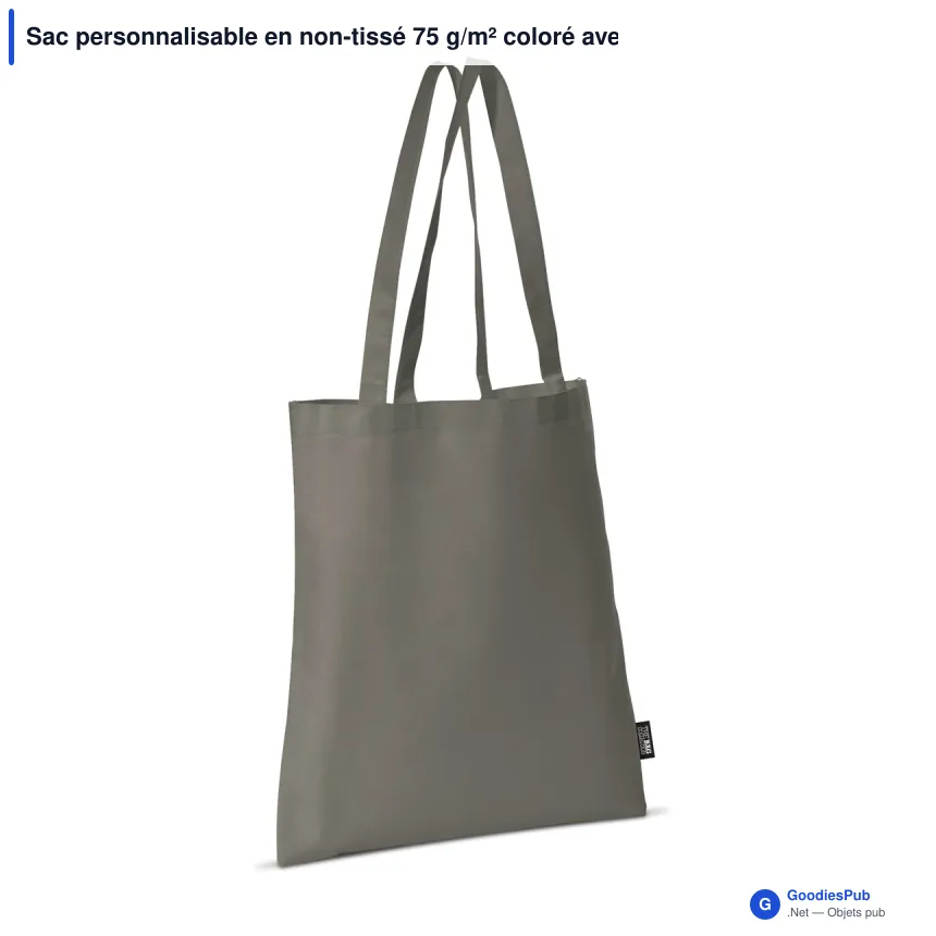 Sac personnalisable en non-tissé 75 g/m² coloré avec logo - Couleurs Classic - Image 8