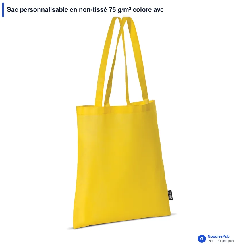 Sac personnalisable en non-tissé 75 g/m² coloré avec logo - Couleurs Classic - Image 9