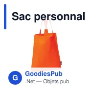 Sac personnalisable en non-tissé 75 g/m² 38 x 42 cm avec logo - Couleurs - Miniature 3