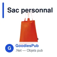 Sac personnalisable en non-tissé 75 g/m² 38 x 42 cm avec logo - Couleurs - Miniature 5
