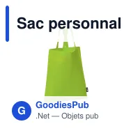 Sac personnalisable en non-tissé 75 g/m² 38 x 42 cm avec logo - Couleurs - Miniature 6