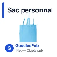 Sac personnalisable en non-tissé 75 g/m² à soufflet 38 x 9 x 42 cm avec logo - Bicolore - Miniature 2