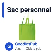 Sac personnalisable en non-tissé 75 g/m² à soufflet 38 x 9 x 42 cm avec logo - Bicolore - Miniature 3