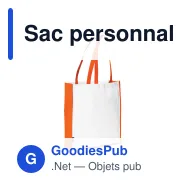 Sac personnalisable en non-tissé 75 g/m² à soufflet 38 x 9 x 42 cm avec logo - Bicolore - Miniature 5