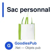 Sac personnalisable en non-tissé 75 g/m² à soufflet 38 x 9 x 42 cm avec logo - Bicolore - Miniature 6