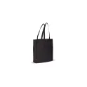 Variante Noir - Sac personnalisable en non-tissé 75 g/m² à soufflet 38 x 9 x 42 cm avec logo - Bicolore