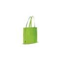 Variante Vert clair - Sac personnalisable en non-tissé 75 g/m² à soufflet 38 x 9 x 42 cm avec logo - Bicolore
