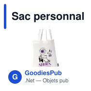 Sac personnalisable en non-tissé blanc 75 g/m² avec logo - Blanc Classic - Miniature 1
