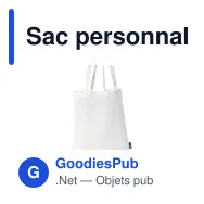 Sac personnalisable en non-tissé blanc 75 g/m² avec logo - Blanc Classic - Miniature 2