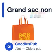 Grand sac non-tissé laminé personnalisable 105 g/m² avec logo - Coloris - Miniature 1