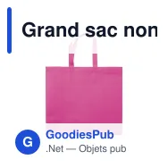 Grand sac non-tissé laminé personnalisable 105 g/m² avec logo - Coloris - Miniature 2