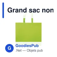 Grand sac non-tissé laminé personnalisable 105 g/m² avec logo - Coloris - Miniature 3