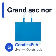 Grand sac non-tissé laminé personnalisable 105 g/m² avec logo - Coloris - Miniature 6