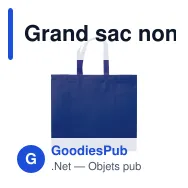 Grand sac non-tissé laminé personnalisable 105 g/m² avec logo - Coloris - Miniature 7