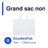 Grand sac non-tissé laminé personnalisable 105 g/m² avec logo - Coloris - Miniature 9