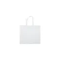 Variante Blanc - Grand sac non-tissé laminé personnalisable 105 g/m² avec logo - Coloris