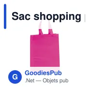 Sac shopping personnalisable en non-tissé laminé 105 g/m² avec logo - Moyen - Miniature 5