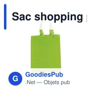 Sac shopping personnalisable en non-tissé laminé 105 g/m² avec logo - Moyen - Miniature 7