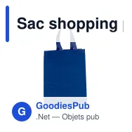 Sac shopping personnalisable en non-tissé laminé 105 g/m² avec logo - Moyen - Miniature 8