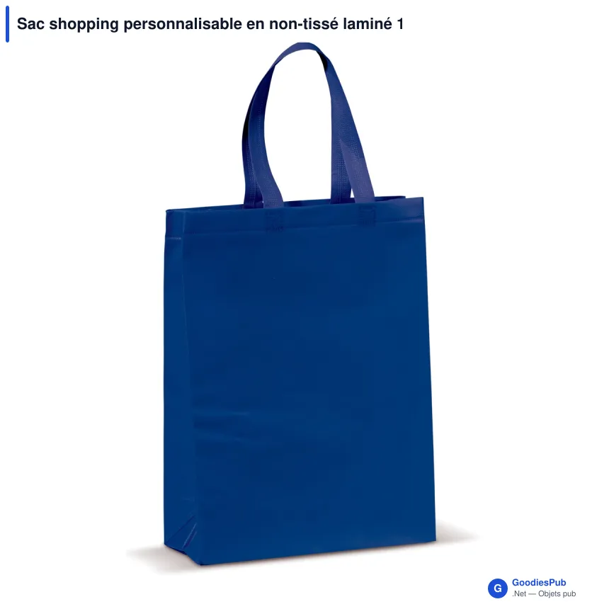 Sac shopping personnalisable en non-tissé laminé 105 g/m² avec logo - Moyen - Image 8