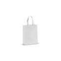 Variante Blanc - Sac shopping personnalisable en non-tissé laminé 105 g/m² avec logo - Moyen