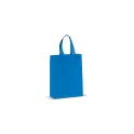 Variante Bleu - Sac shopping personnalisable en non-tissé laminé 105 g/m² avec logo - Moyen