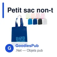 Petit sac non-tissé laminé personnalisable 105 g/m² avec logo - Coloris - Miniature 1