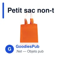 Petit sac non-tissé laminé personnalisable 105 g/m² avec logo - Coloris - Miniature 2