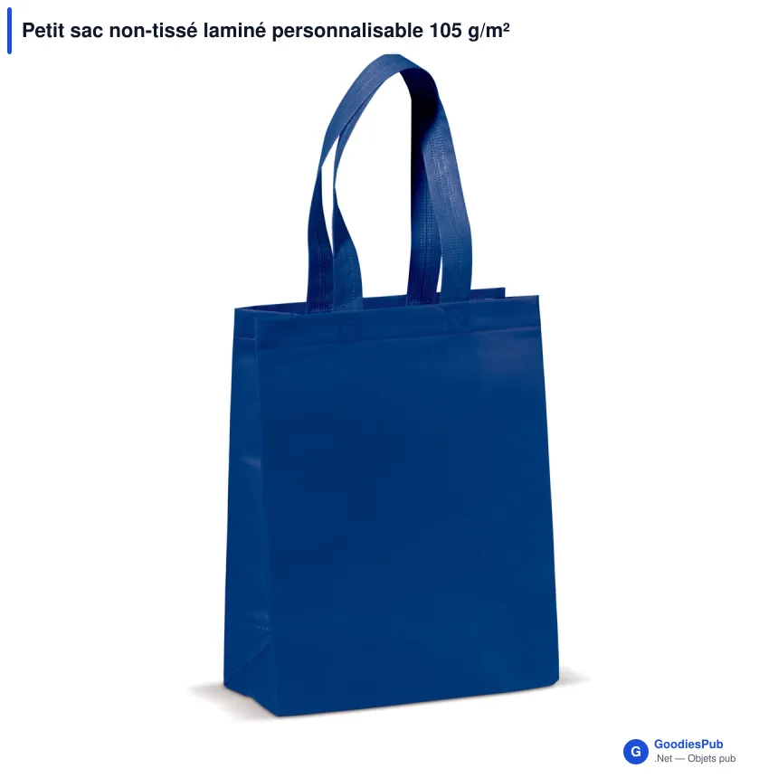Petit sac non-tissé laminé personnalisable 105 g/m² avec logo - Coloris - Image 4