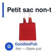 Petit sac non-tissé laminé personnalisable 105 g/m² avec logo - Coloris - Miniature 5