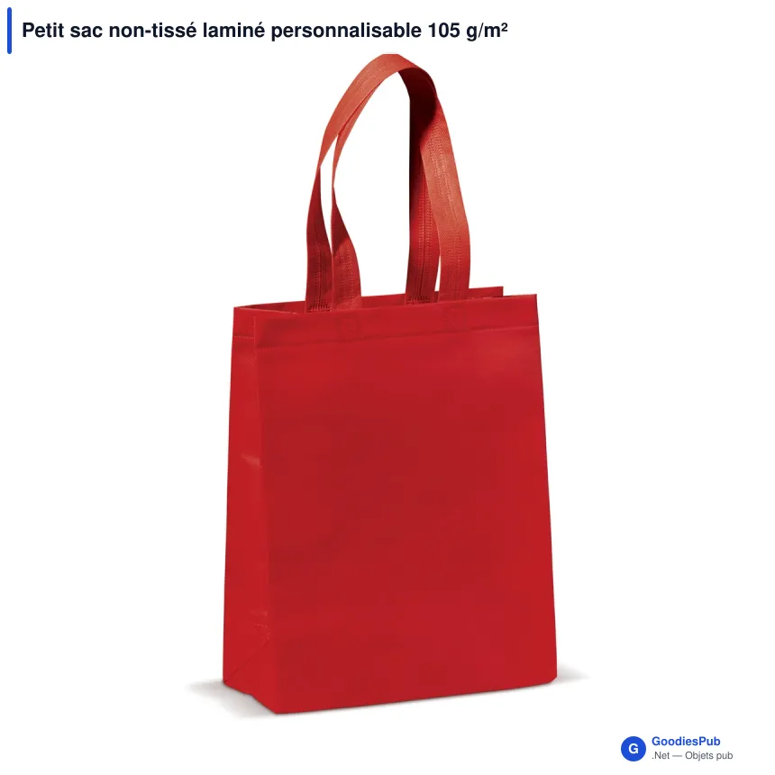 Petit sac non-tissé laminé personnalisable 105 g/m² avec logo - Coloris - Image 5