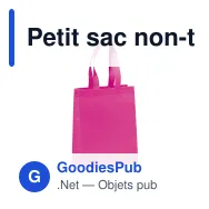 Petit sac non-tissé laminé personnalisable 105 g/m² avec logo - Coloris - Miniature 6