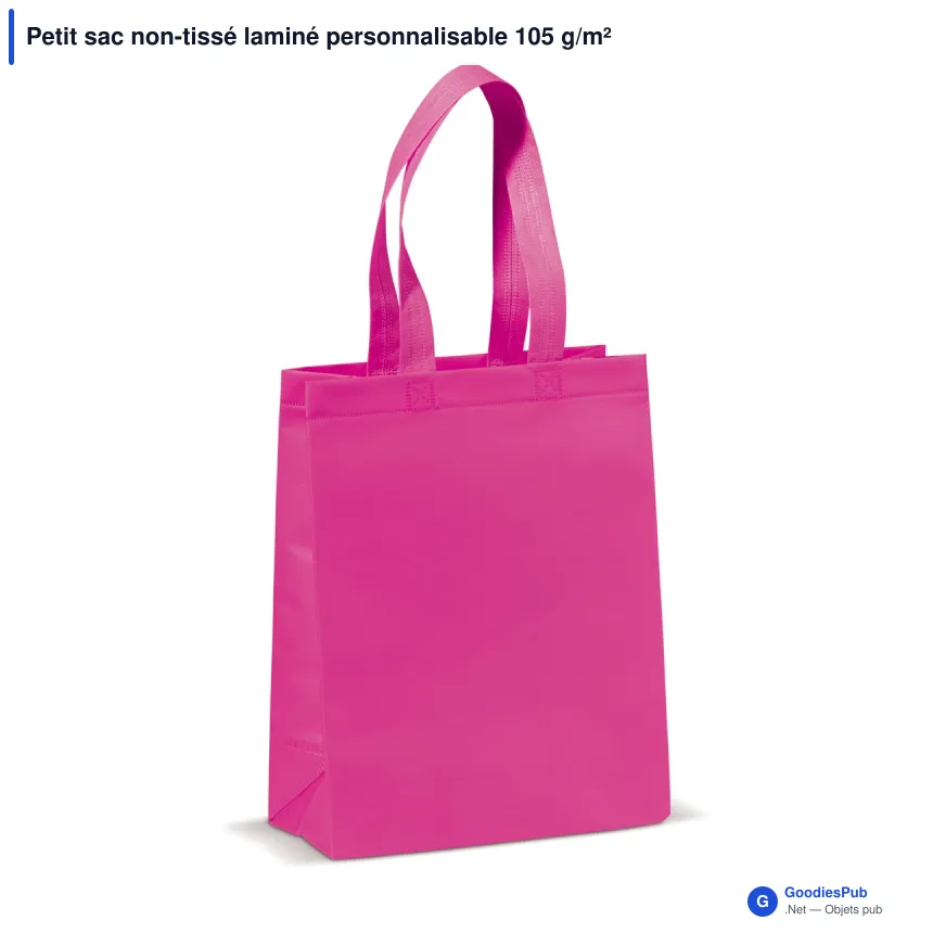 Petit sac non-tissé laminé personnalisable 105 g/m² avec logo - Coloris - Image 6