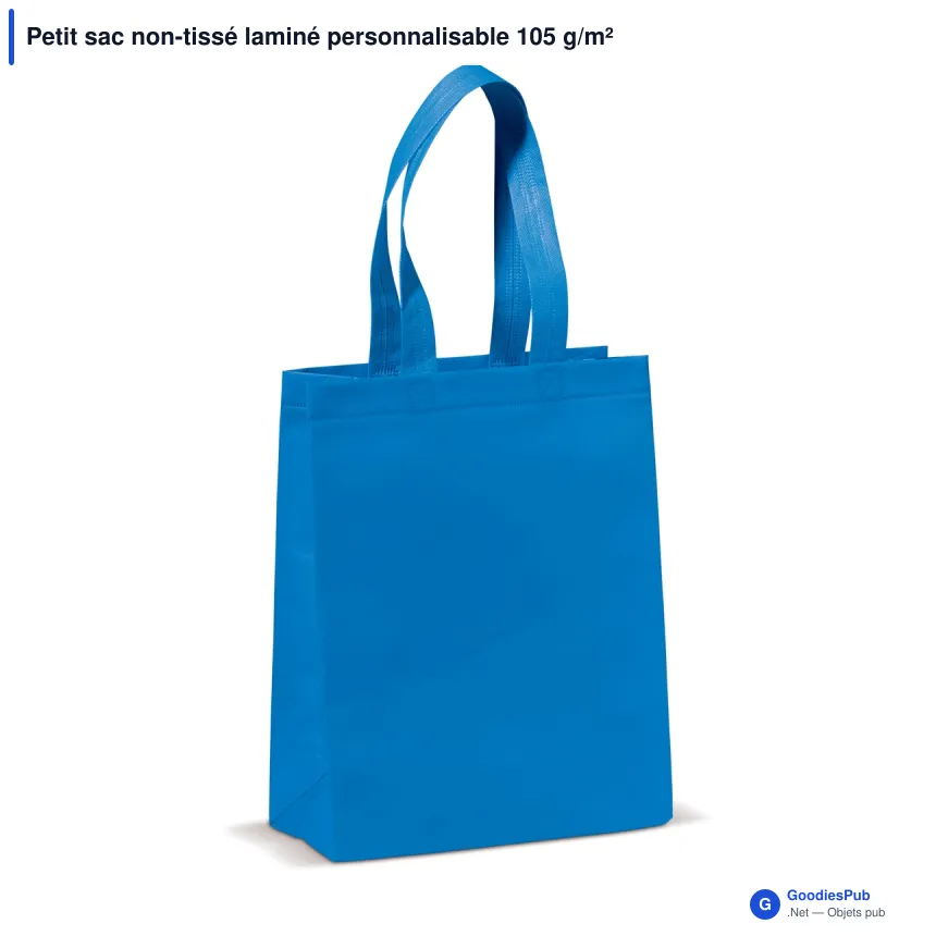 Petit sac non-tissé laminé personnalisable 105 g/m² avec logo - Coloris - Image 7