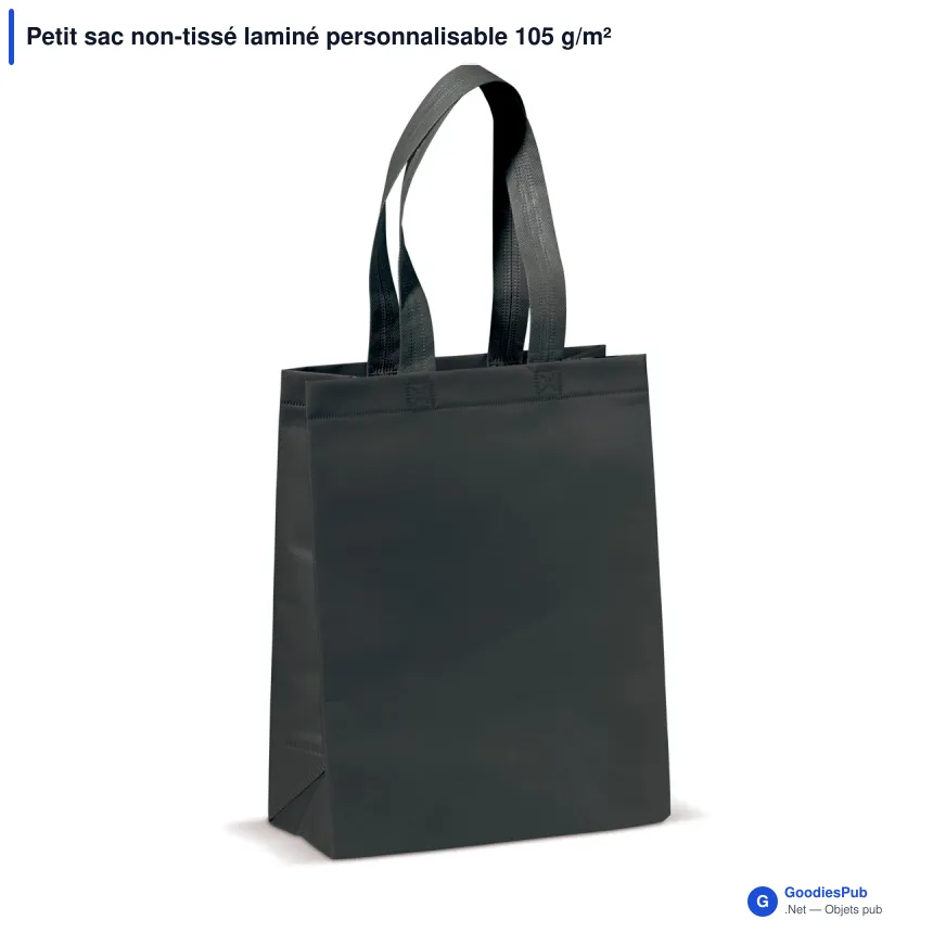Petit sac non-tissé laminé personnalisable 105 g/m² avec logo - Coloris - Image 9