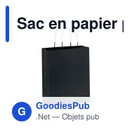 Sac en papier personnalisable 120 g/m² avec logo - Eco moyen format - Miniature 4