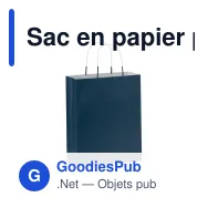 Sac en papier personnalisable 120 g/m² avec logo - Eco moyen format - Miniature 5