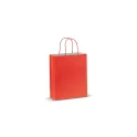 Variante Rouge - Sac en papier personnalisable 120 g/m² avec logo - Eco moyen format