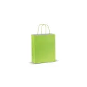 Variante Vert clair - Sac en papier personnalisable 120 g/m² avec logo - Eco moyen format