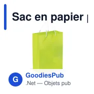 Sac en papier personnalisable grand format 30 x 40 cm avec logo - Grand - Miniature 2