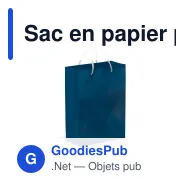 Sac en papier personnalisable grand format 30 x 40 cm avec logo - Grand - Miniature 3