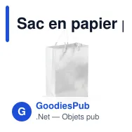 Sac en papier personnalisable grand format 30 x 40 cm avec logo - Grand - Miniature 4